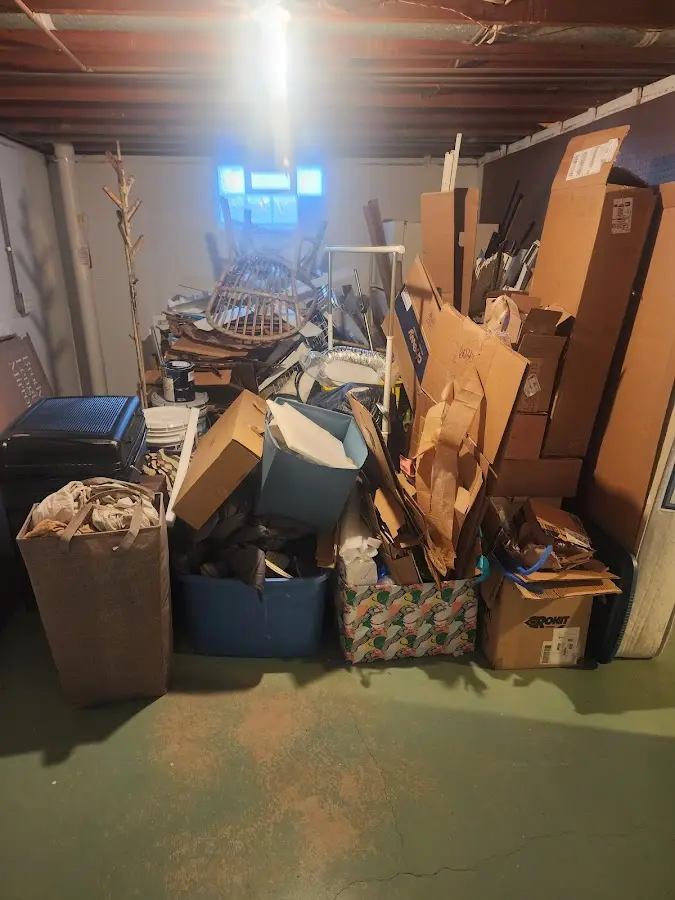 Roll-off dumpster container at job site for 20 Yard Dumpster Rental in Diamond Bar